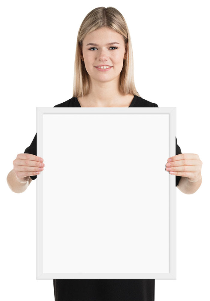 Customized Enhanced Matte Paper Framed Poster (In) White / 16×20