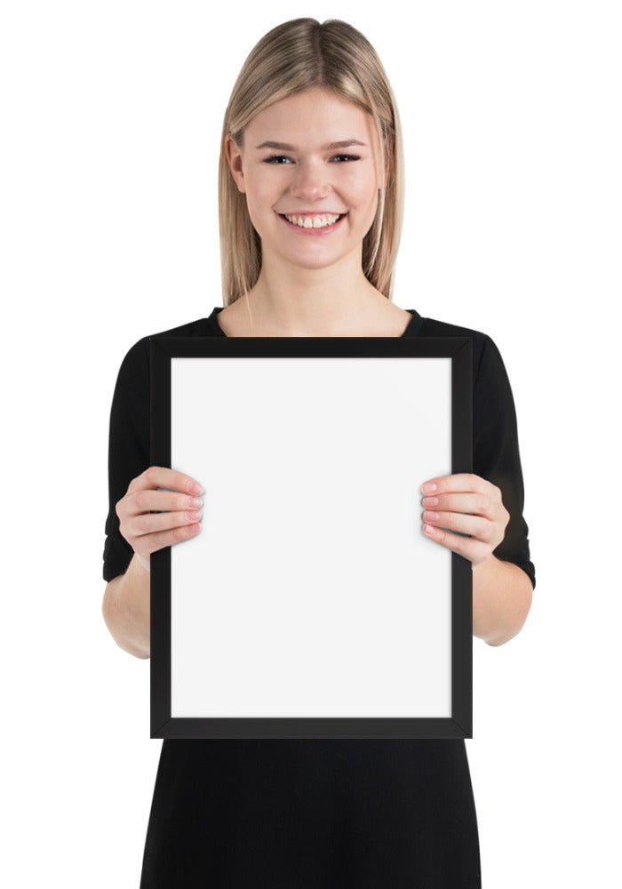 Customized Enhanced Matte Paper Framed Poster (In) Black / 11×14