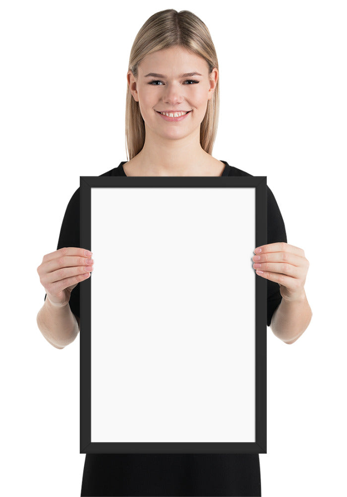 Customized Enhanced Matte Paper Framed Poster (In) Black / 12×18