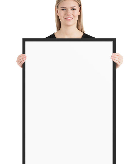 Customized Enhanced Matte Paper Framed Poster (In) Black / 24×36
