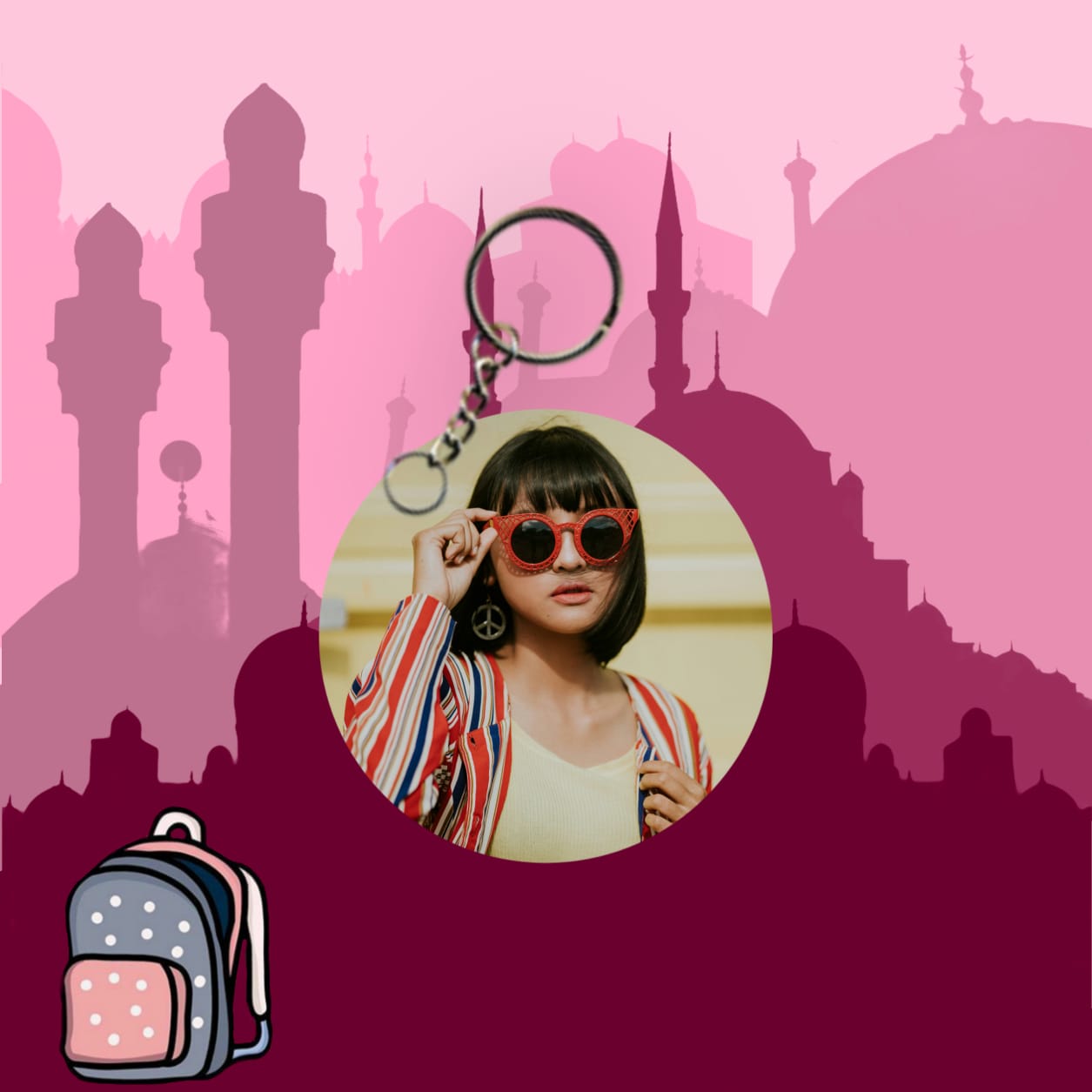 Customized Backbag Keychain Luggage & Bags