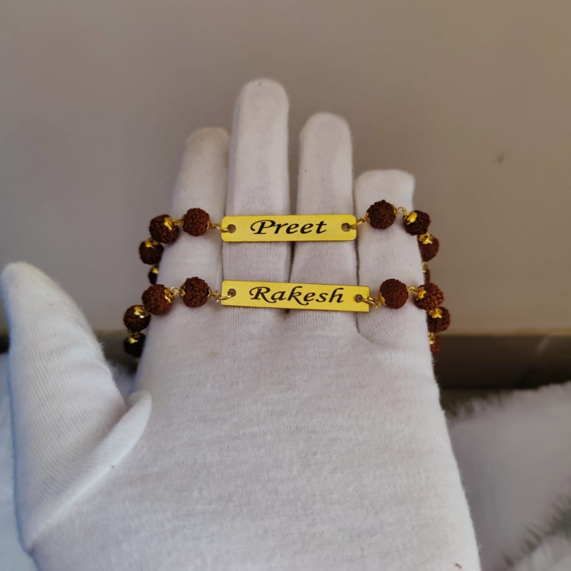 Customized Metal Name Rakhi Bracelets