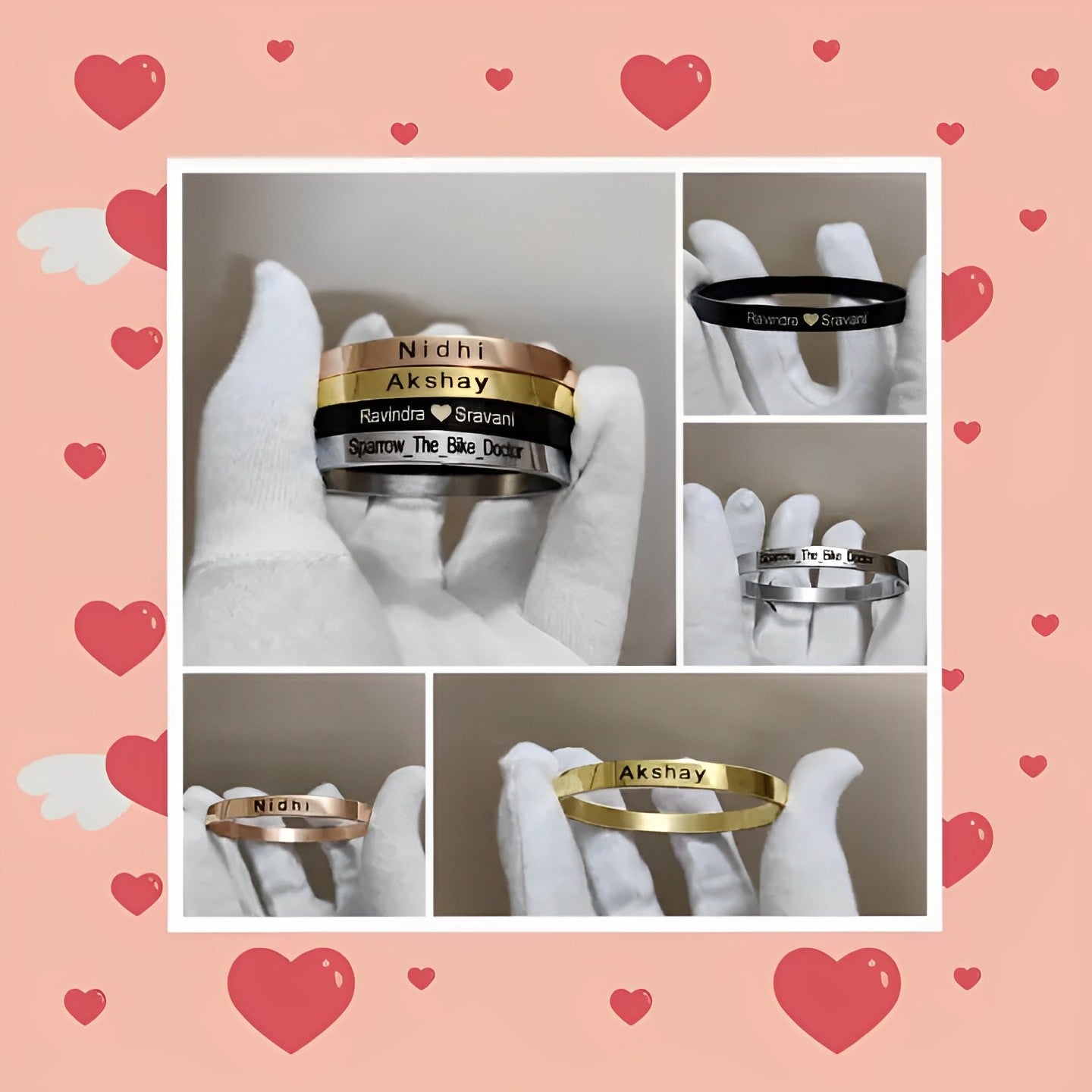 Customized Kada With Name Custom Built