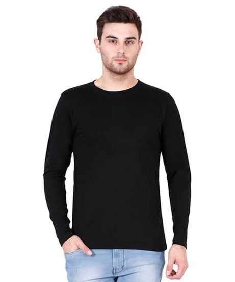 Customized Mens Full Sleeve T Shirt S / Black