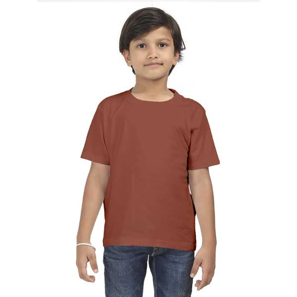 Customized Kids Boys T-Shirt 0 To 13 Years / Brick Red