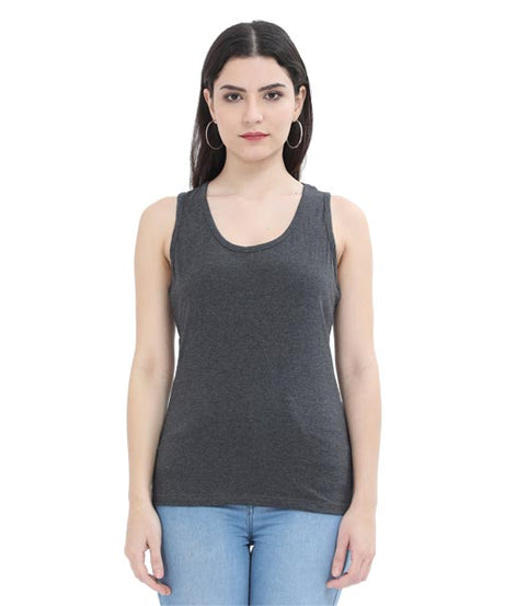 Customized Womens Tank Top S / Charcoal Melange