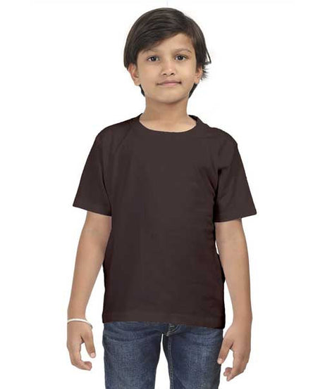 Customized Kids Boys T-Shirt 0 To 13 Years / Coffee Brown