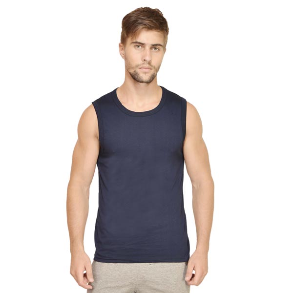 Customized Mens Gym Vest S / Navy