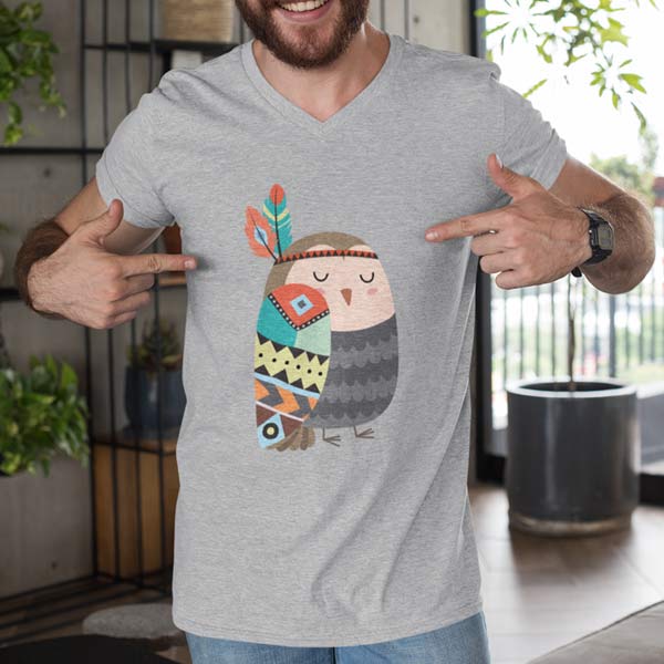 Customizable V Neck T-Shirt