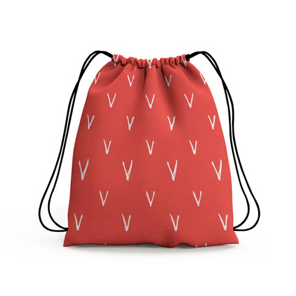 Customized All Over Printed Drawstring Bag