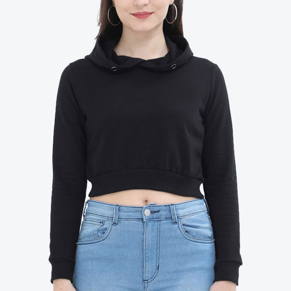 Front Customized Crop Hoodies