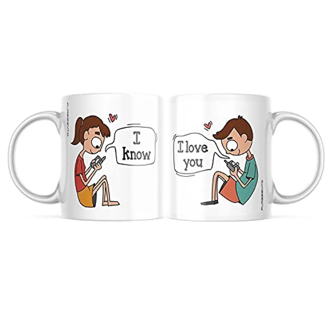 PUREZENTO I Know I Love You Coffee Tea /Milk Mug