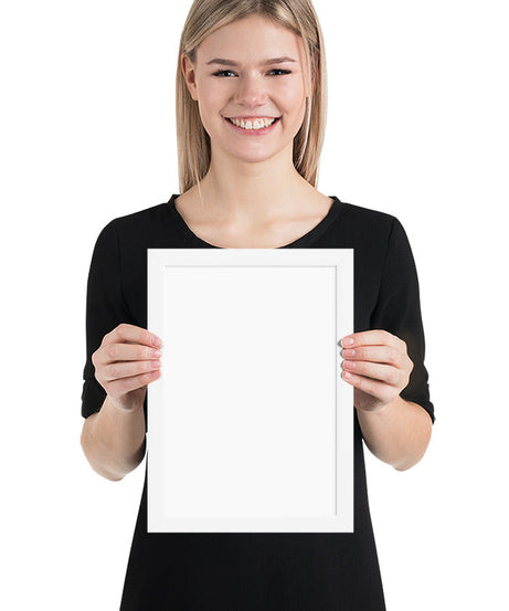 Customized Enhanced Matte Paper Framed Poster (Cm) White / 21×30 Cm