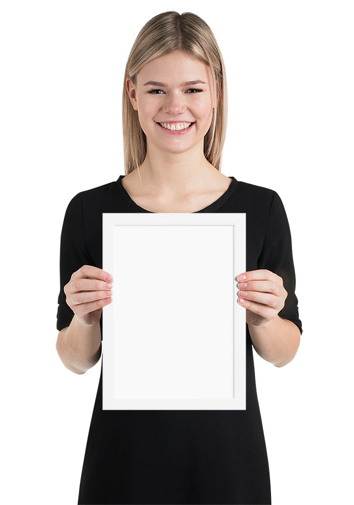 Customized Enhanced Matte Paper Framed Poster (Cm) White / 21×30 Cm