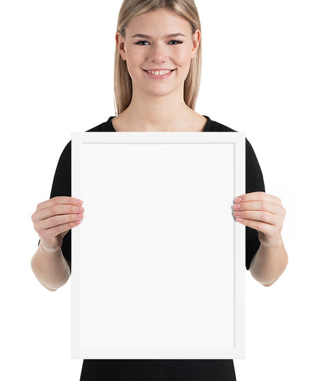 Customized Enhanced Matte Paper Framed Poster (Cm) White / 30×40 Cm