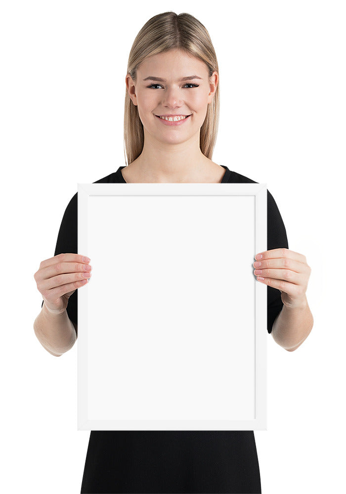 Customized Enhanced Matte Paper Framed Poster (Cm) White / 30×40 Cm