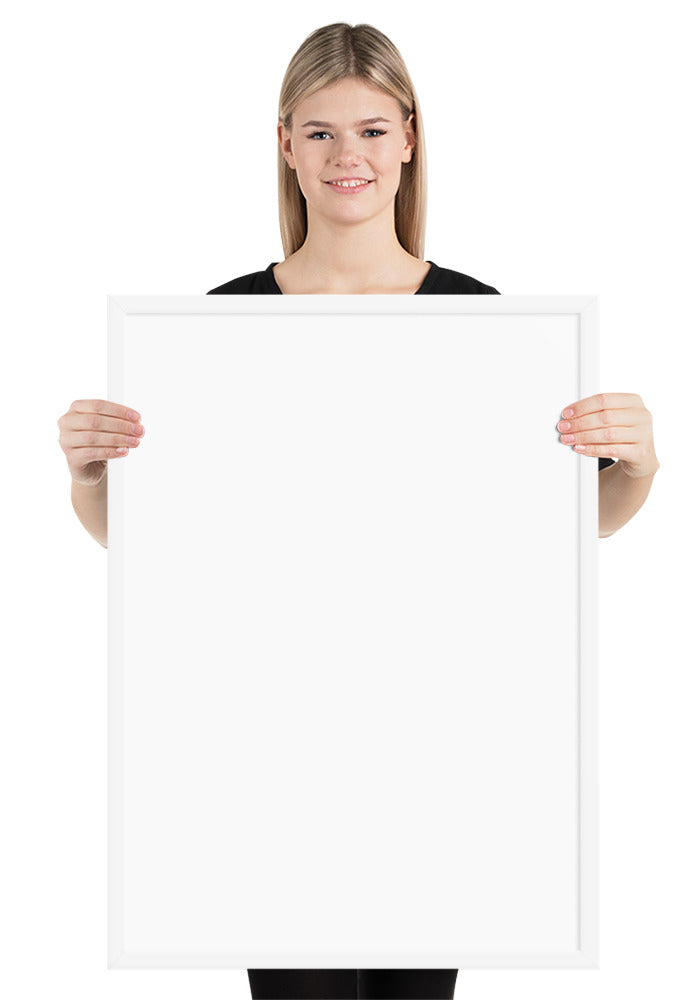 Customized Enhanced Matte Paper Framed Poster (Cm) White / 50×70 Cm