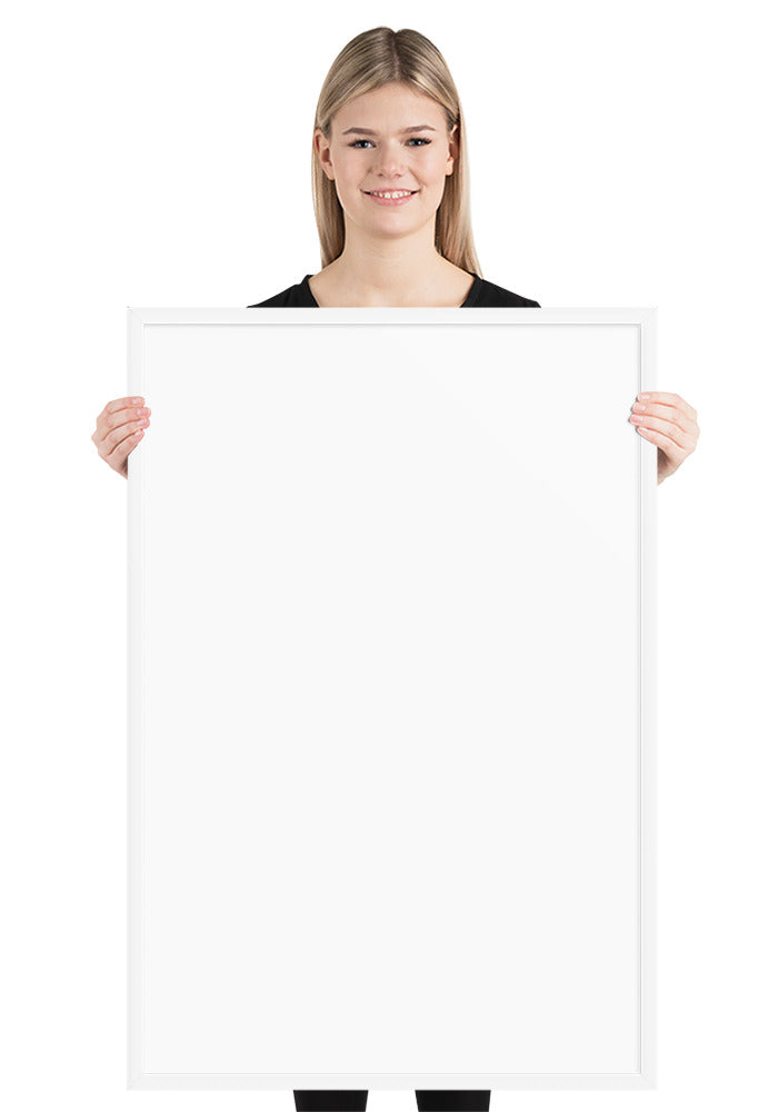 Customized Enhanced Matte Paper Framed Poster (Cm) White / 61×91 Cm