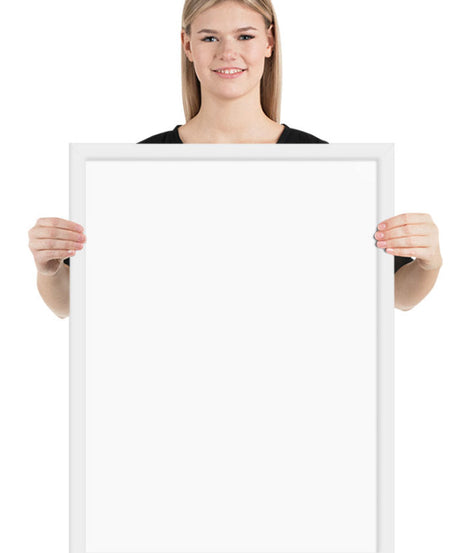 Customized Enhanced Matte Paper Framed Poster (In) White / 18×24