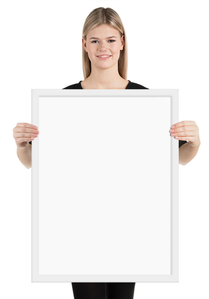 Customized Enhanced Matte Paper Framed Poster (In) White / 18×24