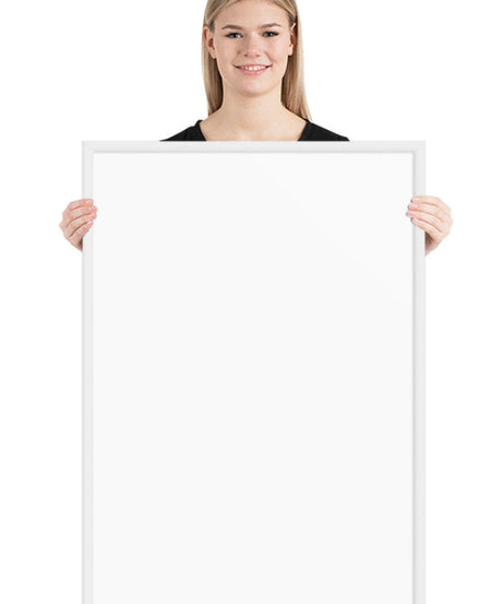 Customized Enhanced Matte Paper Framed Poster (In) White / 24×36