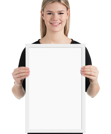 Customized Enhanced Matte Paper Framed Poster (In) White / 12×18
