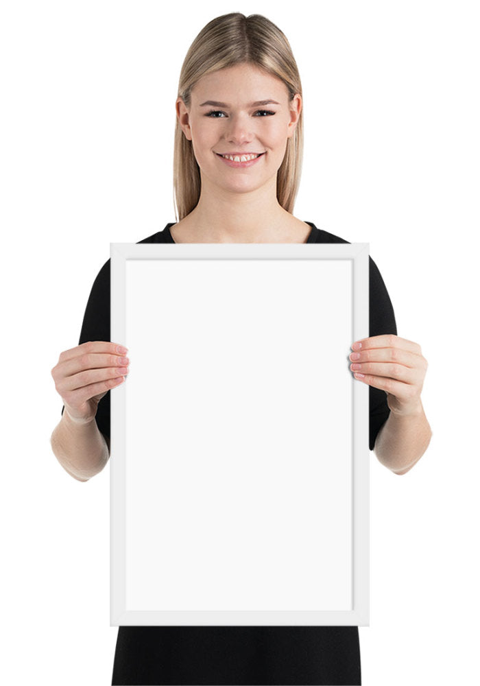 Customized Enhanced Matte Paper Framed Poster (In) White / 12×18