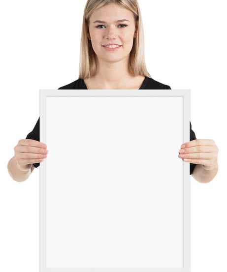Customized Enhanced Matte Paper Framed Poster (In) White / 16×20