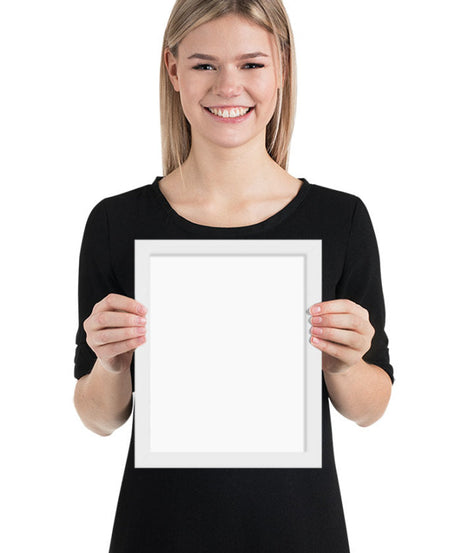 Customized Enhanced Matte Paper Framed Poster (In) White / 8×10