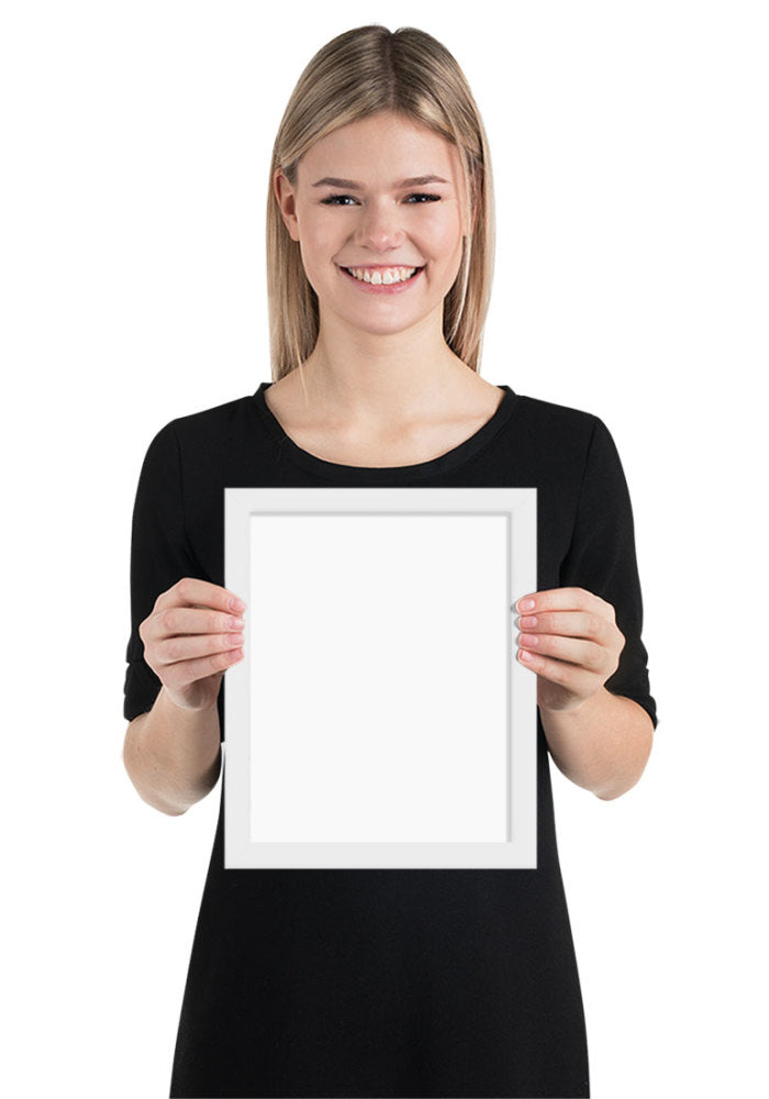 Customized Enhanced Matte Paper Framed Poster (In) White / 8×10