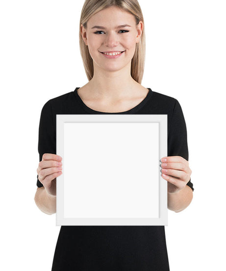 Customized Enhanced Matte Paper Framed Poster (In) White / 10×10