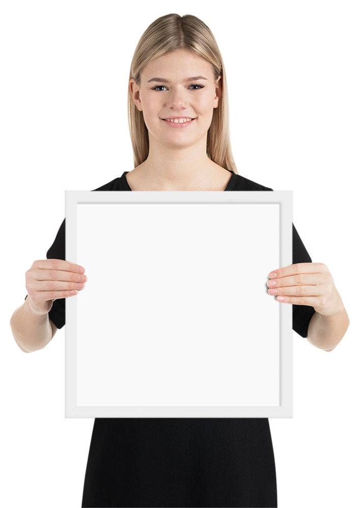 Customized Enhanced Matte Paper Framed Poster (In) White / 14×14