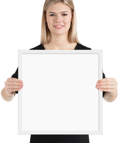 Customized Enhanced Matte Paper Framed Poster (In) White / 16×16