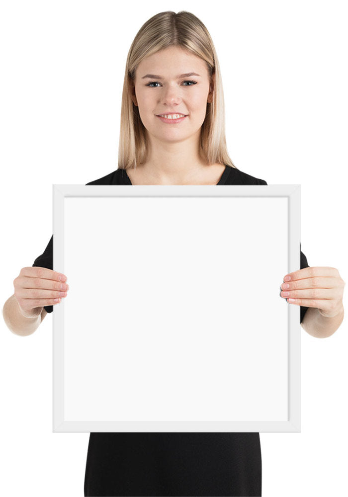 Customized Enhanced Matte Paper Framed Poster (In) White / 16×16