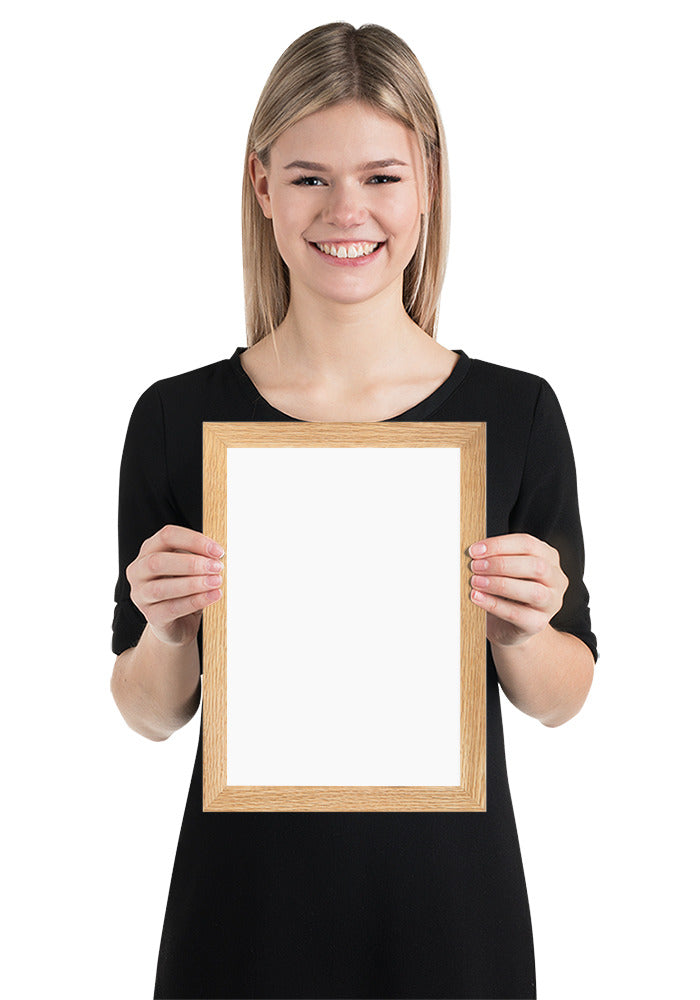 Customized Enhanced Matte Paper Framed Poster (Cm) Oak / 21×30 Cm