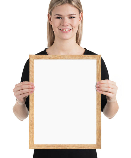 Customized Enhanced Matte Paper Framed Poster (Cm) Oak / 30×40 Cm