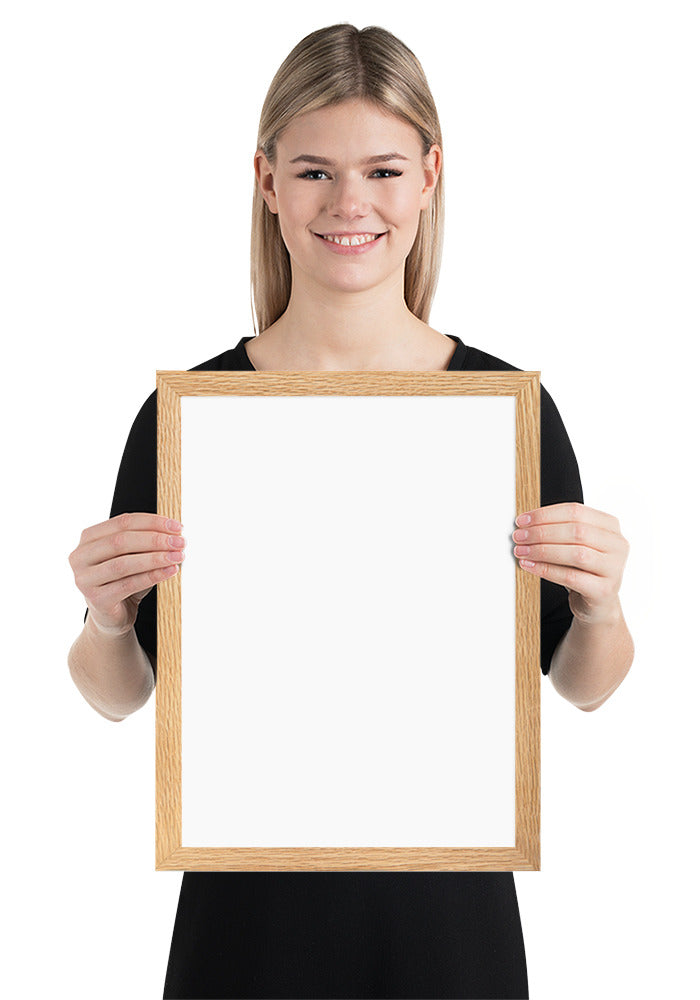 Customized Enhanced Matte Paper Framed Poster (Cm) Oak / 30×40 Cm