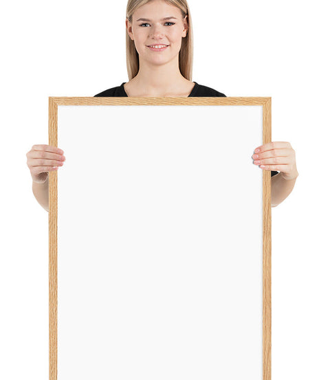 Customized Enhanced Matte Paper Framed Poster (Cm) Oak / 50×70 Cm