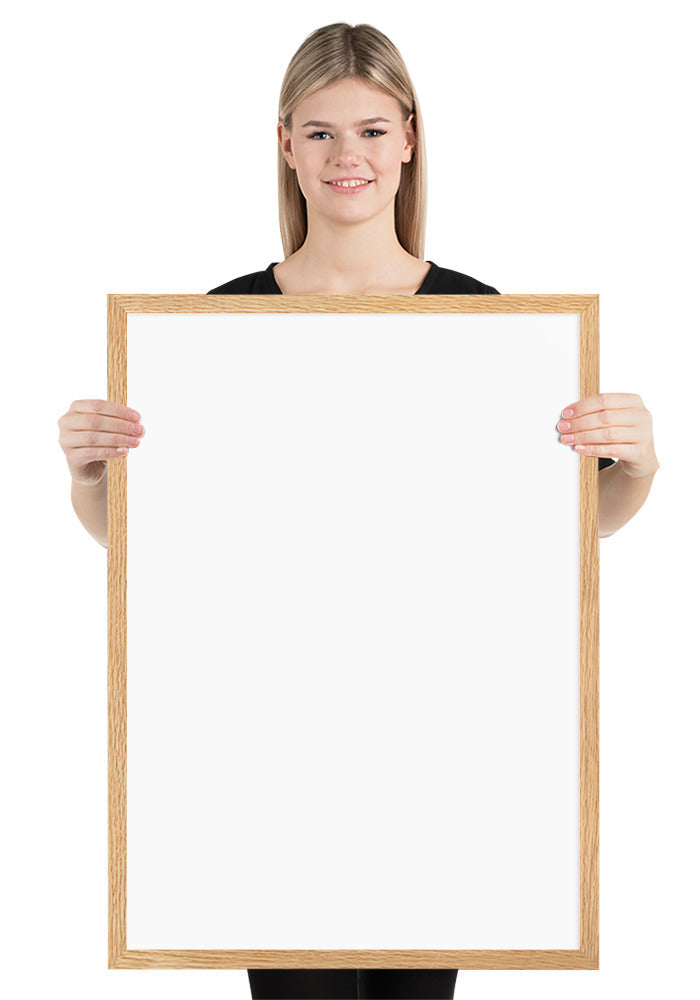 Customized Enhanced Matte Paper Framed Poster (Cm) Oak / 50×70 Cm