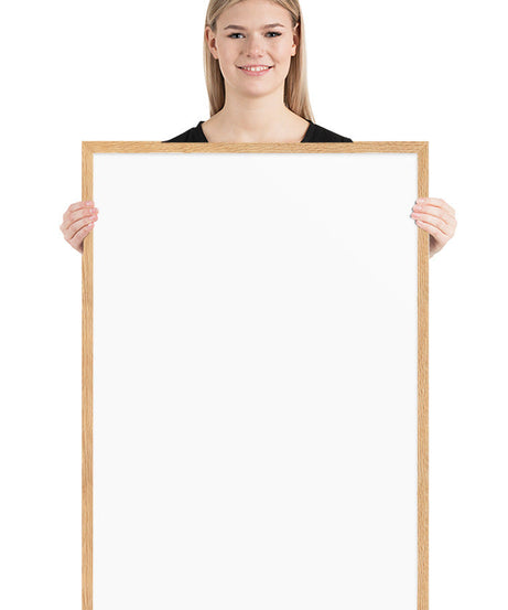 Customized Enhanced Matte Paper Framed Poster (Cm) Oak / 61×91 Cm