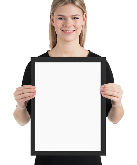 Customized Enhanced Matte Paper Framed Poster (In) Black / 12×16