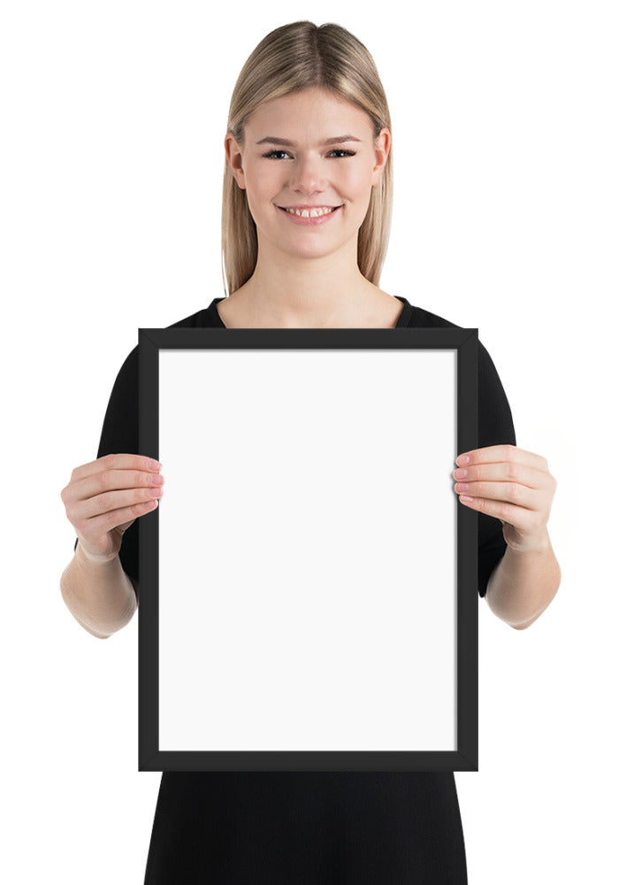 Customized Enhanced Matte Paper Framed Poster (In) Black / 12×16