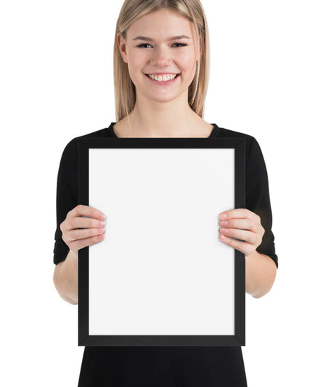 Customized Enhanced Matte Paper Framed Poster (In) Black / 11×14
