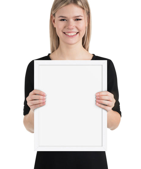 Customized Enhanced Matte Paper Framed Poster (In) White / 11×14