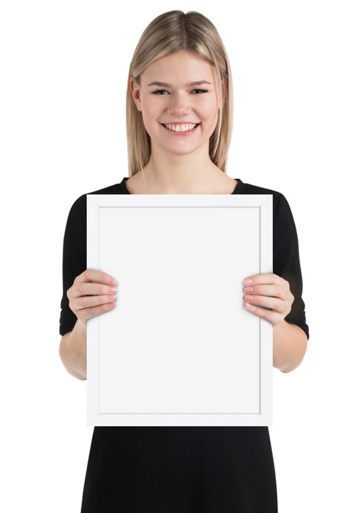 Customized Enhanced Matte Paper Framed Poster (In) White / 11×14