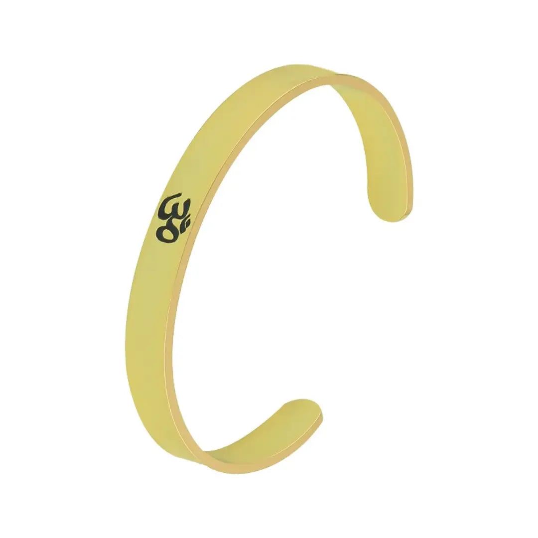 Fabulous Golden Base Metal Men Adjustable Kada