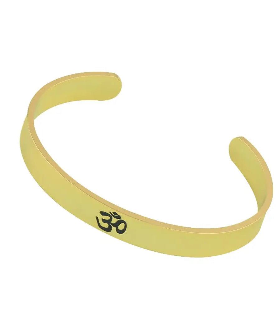 Fabulous Golden Base Metal Men Adjustable Kada