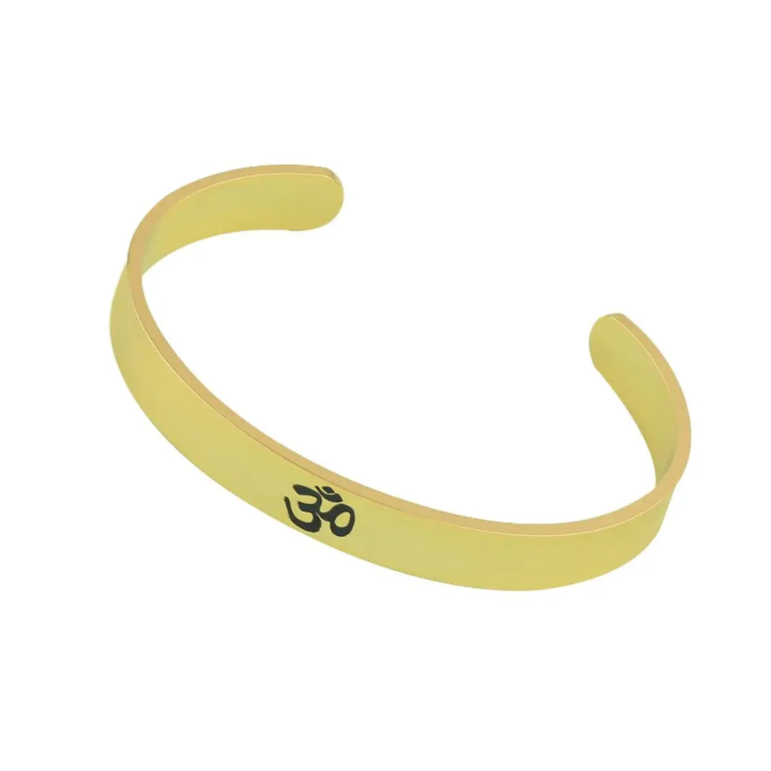 Fabulous Golden Base Metal Men Adjustable Kada