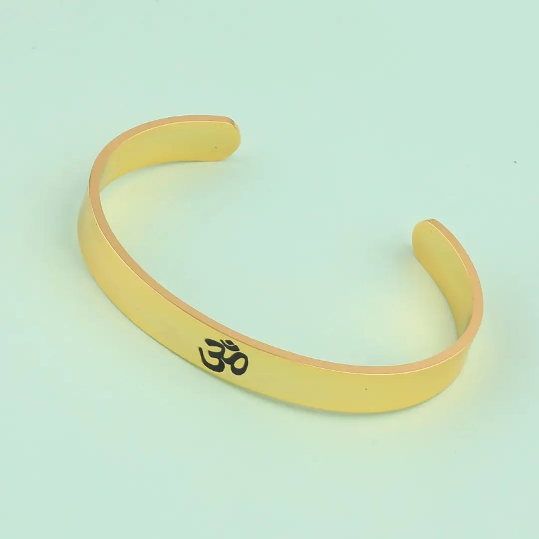 Fabulous Golden Base Metal Men Adjustable Kada