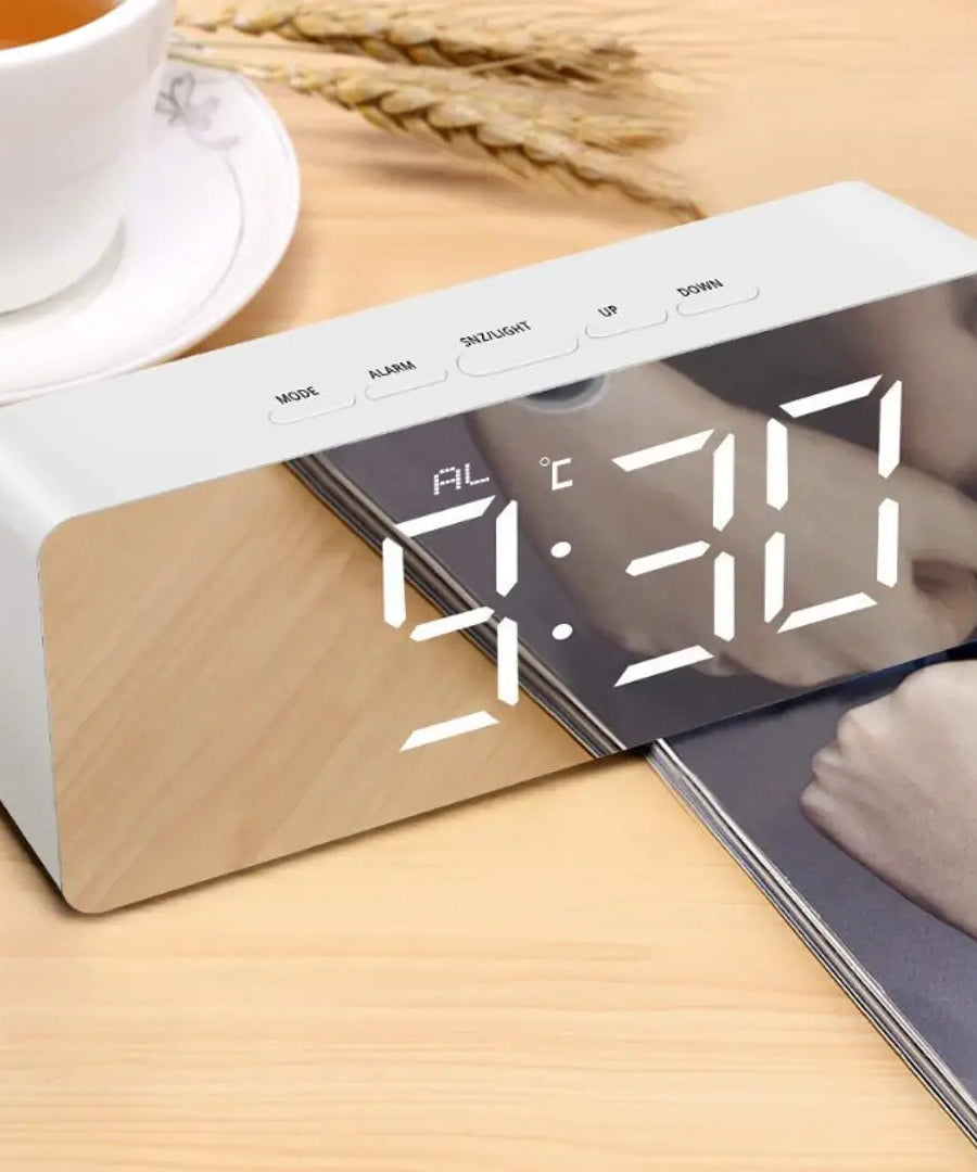 LED Mirror Alarm Clock